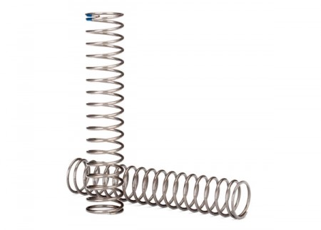 Traxxas TRX8157 Springs, shock, long (natural finish) (GTS) (0.62 rate, blue stripe) (for TRX-4® Long Arm Lift Kit)