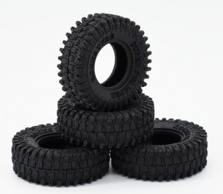 Hobby Details 1.0in B STYLE Micro Tires with Foams 4pcs Set for Axial SCX24