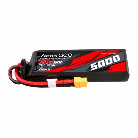 2s 5000mAh - 60C - Gens Ace PCM G-Tech XT60
