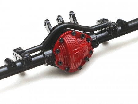 Team Raffee Co. Complete Assembled Scale PHAT Rear Axle Version 2 for D90/D110 Red