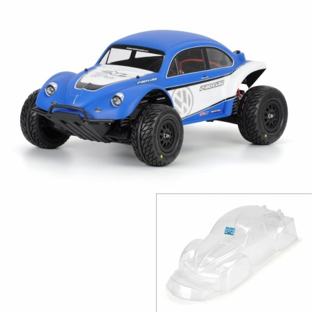 Pro-Line Racing Volkswagen Beetle Full Fender Baja Bug Clear Body Short Course