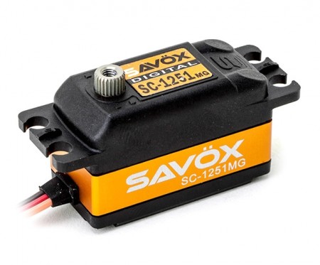 SAVÖX SC-1251MG - Metal-Geared Digital Low-Profile Servo 9Kg 0,09s