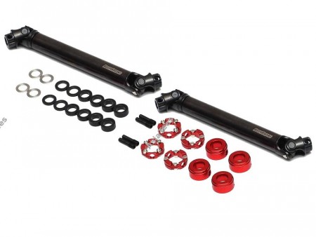 Boom Racing BADASS™ HD Steel Center Drive Shaft Set for Axial SCX10 II RTR / SCX10 / Wraith / SMT10 Front and Rear (2)