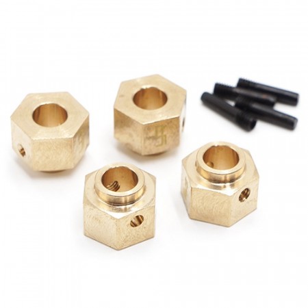 Yeah Racing 12mm Brass Hex Adaptor 8mm Offset 4pcs For Traxxas TRX-4 TRX4-6