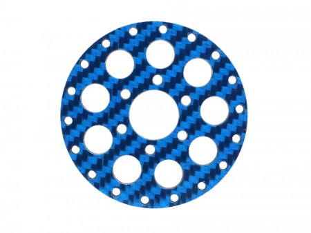 Boom Racing ProBuild™ 1.9in CR6 Carbon Fiber Faceplate (1) Blue