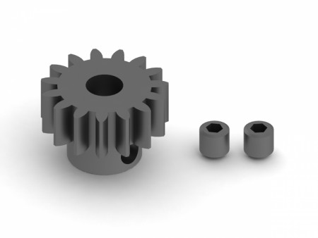 Arrma 15T 1.0 Mod 5mm Bore CNC Steel Pinion Gear