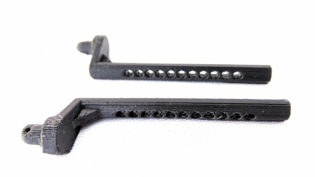 3D-Print: Karosserifester tilpasset brede front-støtdemperfester til SSD Trail King