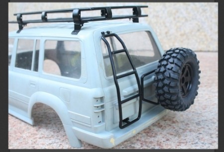 Team Raffee Co. Metal Rear Ladder for TRC/302243 LC80 Hard Body