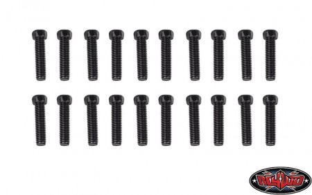 RC4WD Scale Hex Head Bolts (M3x12mm) (Black) (20)