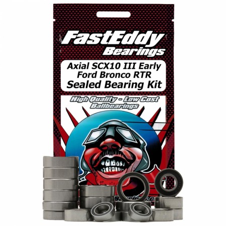 Fast Eddy kulelager Axial SCX10 III Early Ford Bronco RTR Sealed Bearing Kit