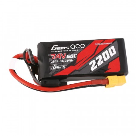2s  2200mAh - 60C - Gens Ace G-Tech XT60
