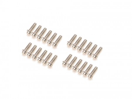 Boom Racing M1.6*5 Scale Screws (24) Silver