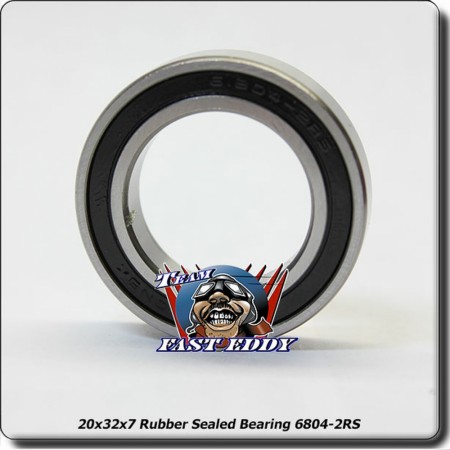 Fast Eddy kulelager 20x32x7 Rubber Sealed Bearing 6804-2RS