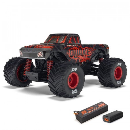 Arrma 1/16 QUAKE GROM 4X4 RTR Brushed Monster Truck (Battery and Charger Included), Red