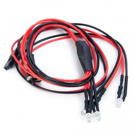 Hobby Details Front 3mm dia Led Light 4 lights for SCX24 Cars (fits all SCX24 Cars)