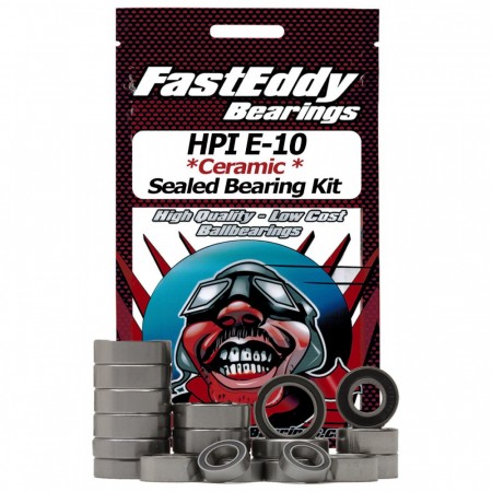 Fast Eddy kulelager HPI E-10 Ceramic Rubber Sealed Bearing Kit