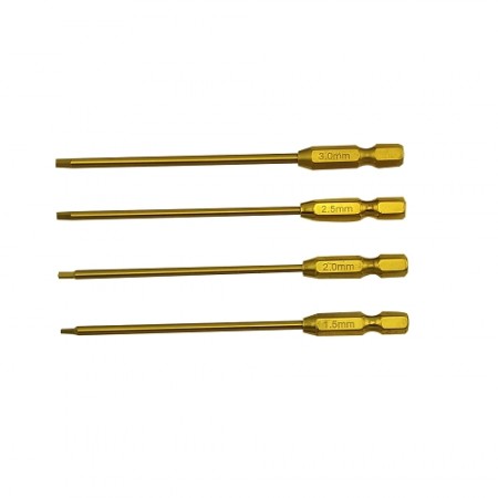 Hobby Details Titanium Power Tool Bits Hex 1.5/2.0/2.5/3.0mm