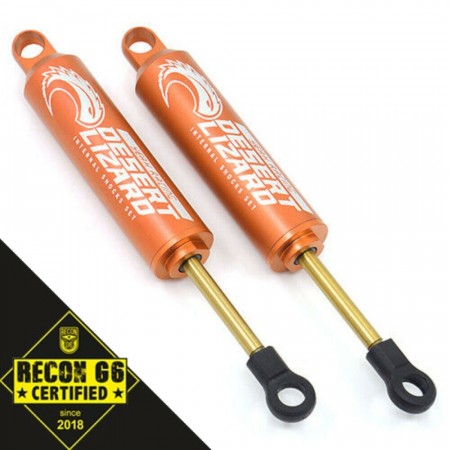 Yeah Racing 90mm Desert Lizard Two Stage Internal Spring Damper Pair Orange For 1/10 Crawler 'G6 Certified' (2)