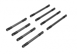 Traxxas Suspension link set, 6061-T6 aluminum (dark titanium-anodized) for TRX-4M (4)