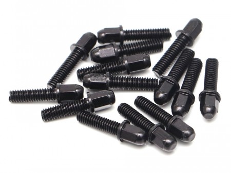 Boom Racing ProBuild™ Mag Seat Lug Nut 12.9 Grade M2.5x9mm Scale Hardware Set (14) Black