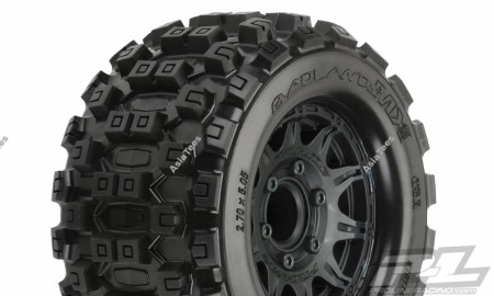 Pro-Line Racing Badlands MX28 2.8in All Terrain Tires Mounted For Stampede/Rustler 2Wd and 4Wd Front And Rear Mounted On