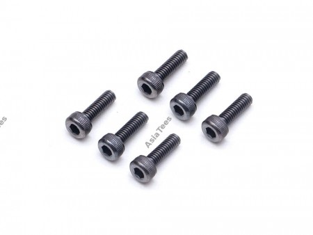 Boom Racing M2.5x8mm Socket Cap Screw 12.9 Grade Screws (6) Black
