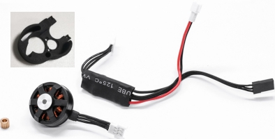 Hobby Details Brushless Motor and FOC ESC Complete Kit for SCX24 w/Motor Mount and Pinion - 2204 size 2300KV