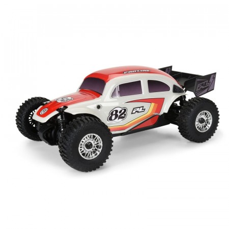Pro-Line Racing Class 1 VW Bug Red Race Body Kit and Flat Iron M/T Tires12mm Chrome Diablo (4) for ARRMA TYPHON GROM