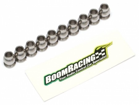 Boom Racing BADASS Heavy Duty Rust-Resistant Stainless Steel Flanged Pivot Ball For Rod Ends (5.8x3x7.4mm) 10pcs [RECON 