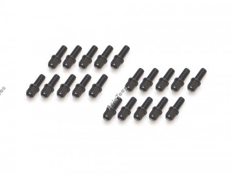 Boom Racing ProBuild™ Mag Seat Lug Nut M2.5x6mm Scale Hardware Set (20) Black