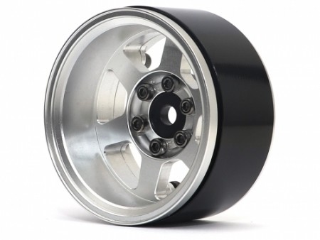 Boom Racing TE37XD KRAIT™ 1.9 Deep Dish Aluminum Beadlock Wheels w/ XT601 Hubs (4) Silver 