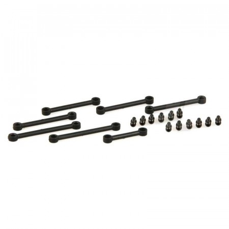 HLNA0011 Camber, Steering and Servo Links with Ball Studs (Animus)