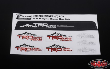 CC Hand Front Windshield Decals for 1985 Toyota 4Runner Hard Body