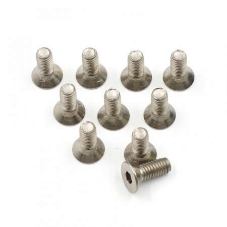Yeah Racing Titanium G2 Hex Socket Flat Head Screws M3 x 8mm 10pcs