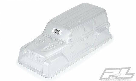Pro-Line Racing Jeep Wrangler JL Unlimited Rubicon Clear Body for 12.3in (313mm) Wheelbase Scale Crawlers