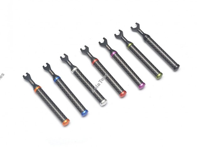 Set Chiavi Per Turnbuckle RC Model – 7 Pezzi Con Manico In Fibra Di Carbonio – Attrezzo Per Modellismo - 2