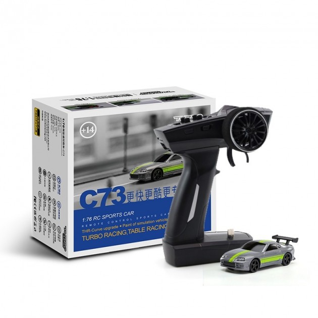 Turbo Racing 1:76 Mini RC Toyota Supra RTR Metallic Gray | RC Mester ...