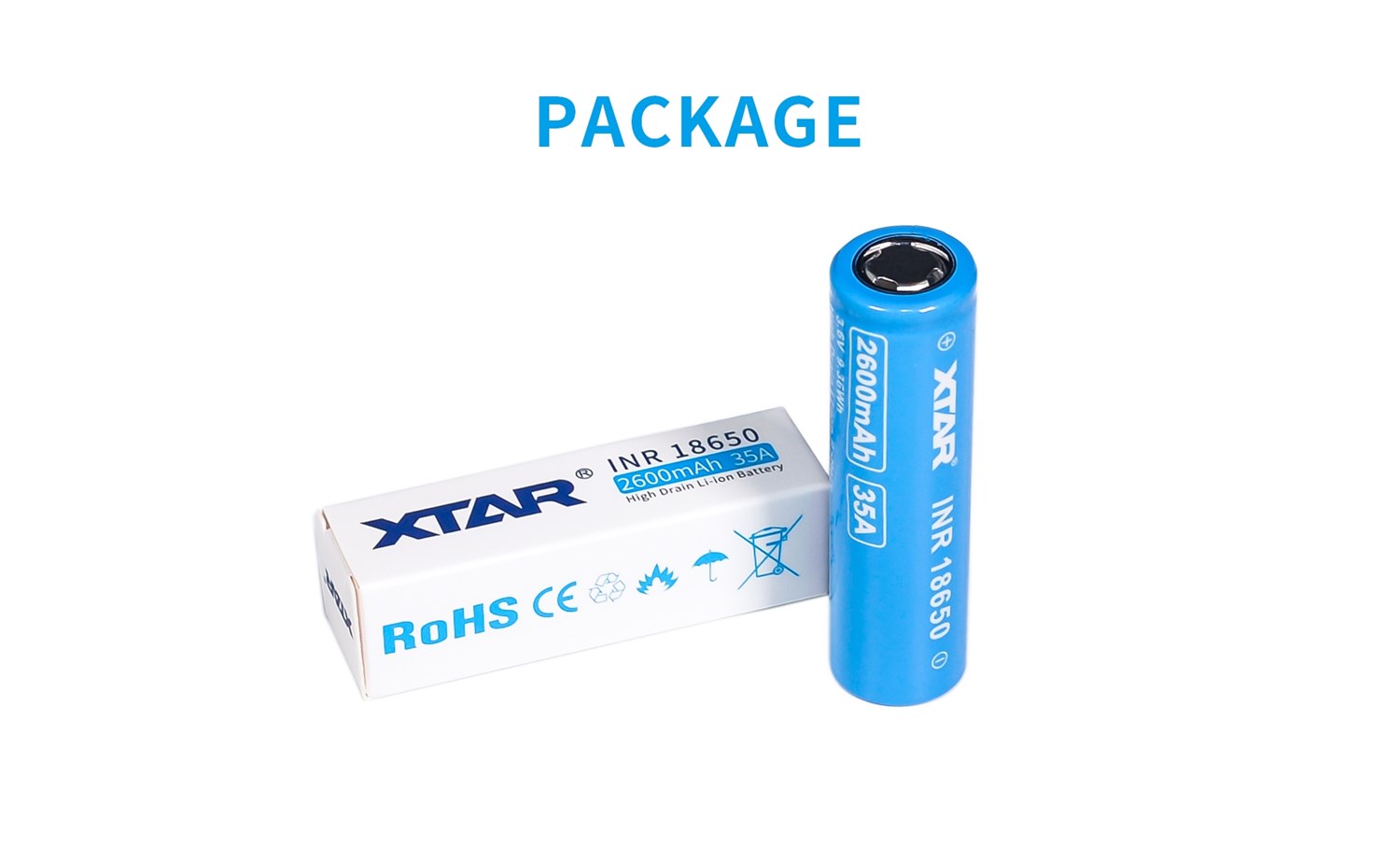 XTAR 18650 2600mAh 30A Li-Ion