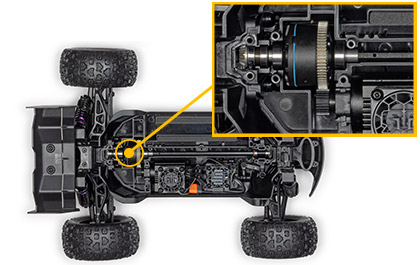 TOUGH METAL GEARS for the ARRMA 1/16 MINI KRATON 3S RC Speed Truck