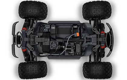 RUGGED VENTILATED CHASSIS for the Arrma Granite Mega 665 Monster Truck