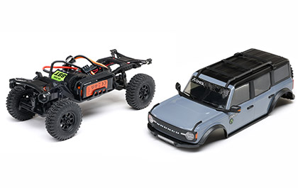 CLIPLESS BODY MOUNTING for the Axial 1/30 SCX30 Ford Bronco 4X4 Rock Crawler RTR