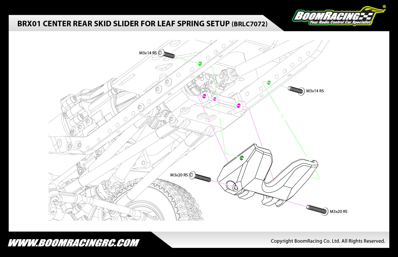 User Manual - BRX01 Center Rear Skid Slider for Leaf Spring Setup BRLC7072_1561087000
