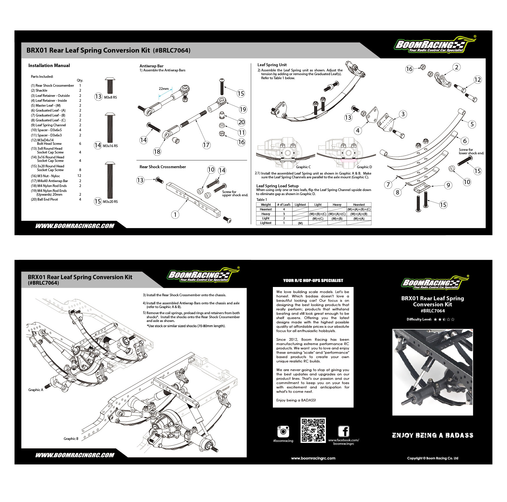 User Manual - BRX01 Leaf Spring Conversion Kit BRLC7064_1561083657