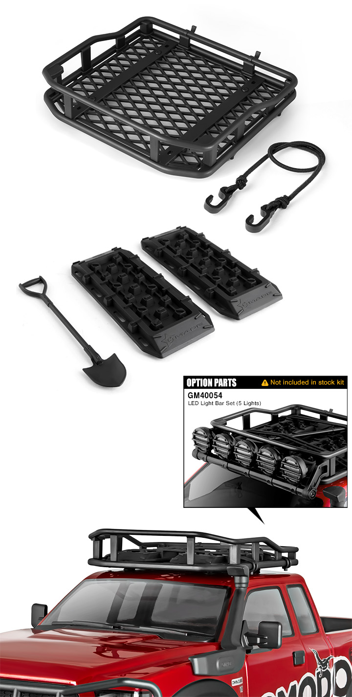 Gmade 1/10 Scale Offroad Roof Rack and Accessories RC Mester, din
